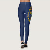 Koelstaat New Hampshire Mode vlag Leggings (Achterkant)