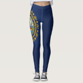 Koelstaat New Hampshire Mode vlag Leggings (Voorkant)