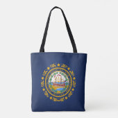 Koelstaat New Hampshire Mode vlag Tote Bag (Achterkant)