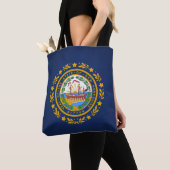 Koelstaat New Hampshire Mode vlag Tote Bag (Dichtbij)