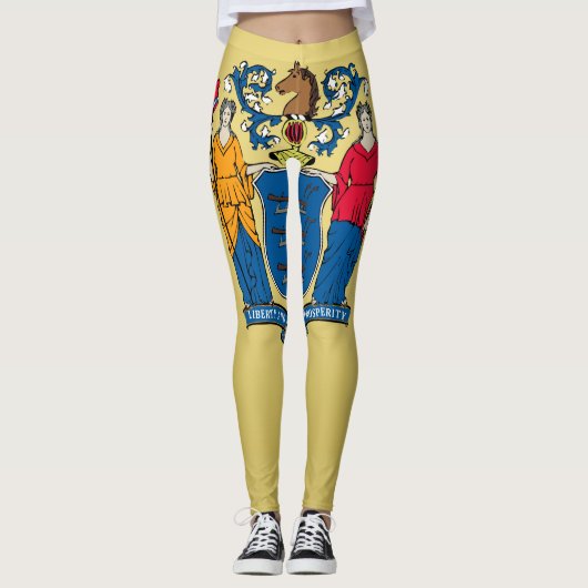 Koelstaat New Jersey Mode vlag Leggings (Voorkant)