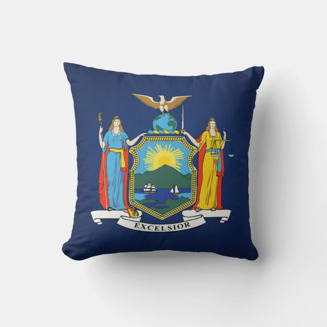 Koelstaat New York vlag Kussen (Voorkant)