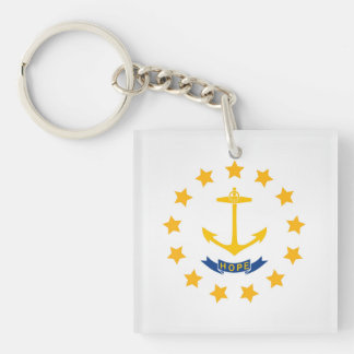 Koelstaat Rhode Island - vlag Sleutelhanger