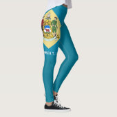 Koelstaat van de Mode van de vlag van Delaware Leggings (Rechts)