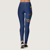 Koelstaat van de Mode van de vlag van North Dakota Leggings (Achterkant)