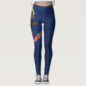 Koelstaat van de Mode van de vlag van North Dakota Leggings (Voorkant)