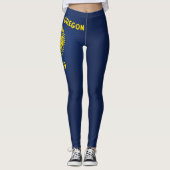 Koelstaat van de Mode van de vlag van Oregon Leggings (Voorkant)