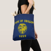 Koelstaat van de Mode van de vlag van Oregon Tote Bag (Dichtbij)