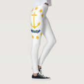 Koelstaat van de Mode van de vlag van Rhode Island Leggings (Rechts)