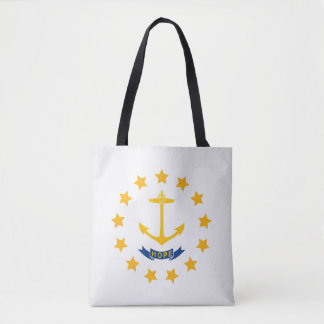 Koelstaat van de Mode van de vlag van Rhode Island Tote Bag
