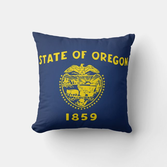 Koelstaat van de vlag van Oregon Kussen (Voorkant)
