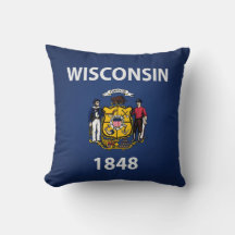 Koelstaat van de vlag van Wisconsin