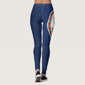 Koelstaat Virginia Vlag Mode Leggings (Achterkant)