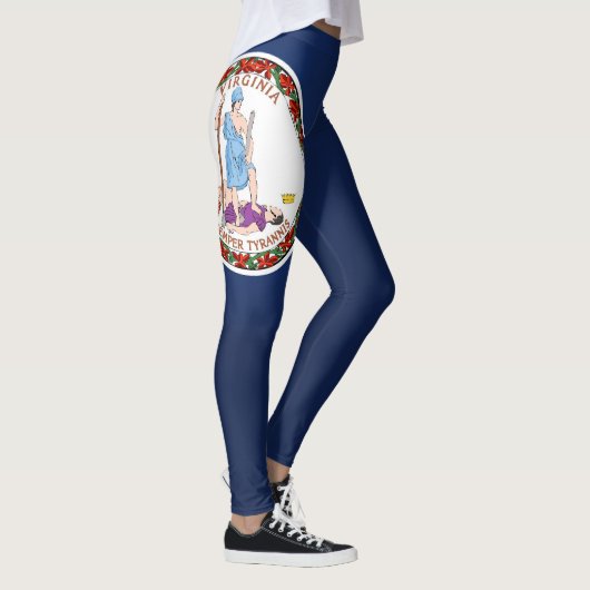 Koelstaat Virginia Vlag Mode Leggings (Rechts)