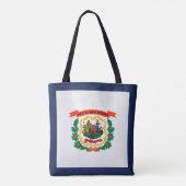Koelstaat West Virginia Vlag Mode Tote Bag (Achterkant)