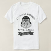 Koelste aap in het Oerwoud Retro | Aangepast T-shirt (Design voorkant)