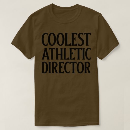 koelste Athletic Director T-shirt (Design voorkant)