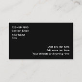 Koelste autodecoratie Services  Visitekaartje (Achterkant)