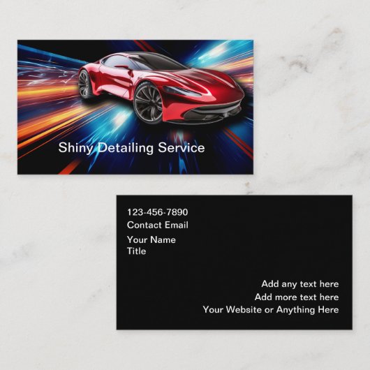 Koelste autodecoratie Services  Visitekaartje (Voorkant / Achterkant)