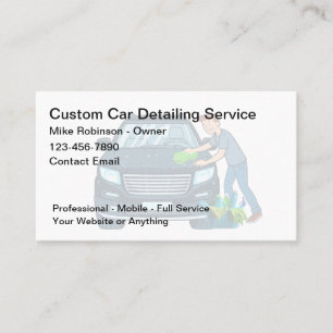 Koelste Autowas Autodetailing Thema Visitekaartjes