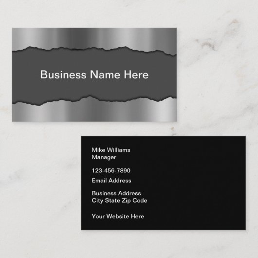 Koelste bouw- en lasdiensten visitekaartje (Voorkant / Achterkant)