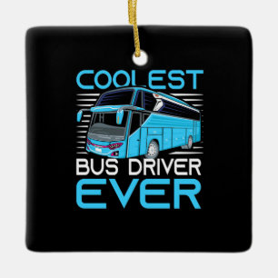 Koelste busdriver ooit keramisch ornament