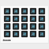 Koelste busdriver ooit vierkante sticker (Vel)