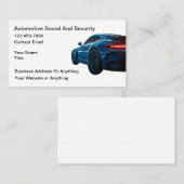 Koelste Car Audio Beveiliging Autodecoratie Visitekaartje (Voorkant / Achterkant)