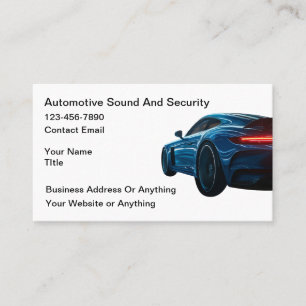 Koelste Car Audio Beveiliging Autodecoratie Visitekaartje