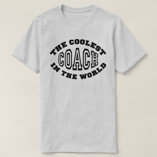Koelste coach t-shirt (Design voorkant)