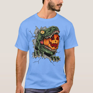 Koelste Dinosaur Eat Pumpkin Happy Halloween Kinde T-shirt