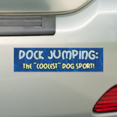 Koelste Dog Sport Dock Jumping Bumpersticker (Op auto)