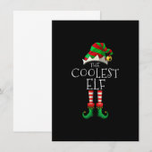 Koelste Elf Familie die met Kerstpyjama overeenkom Kaart (Voorkant / Achterkant)