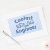 koelste engineer rechthoekige sticker (Envelop)