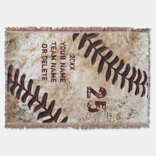 Koelste gepersonaliseerde honkbal deken (Voorkant)