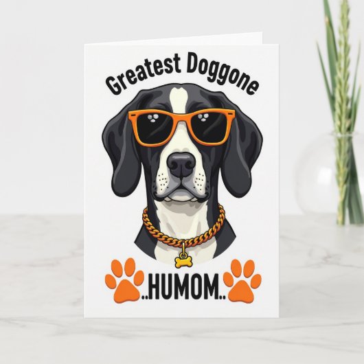 Koelste Grappige Hond Moeder Kaart (Voorkant)