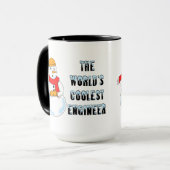 Koelste Ingenieur Sneeuwman Mok (Voorkant links)