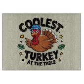 Koelste kalkoen aan tafel Thanksgiving Diner Snijplank (Voorkant)