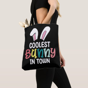 Koelste Konijn In De Stad Paaskonijn Konijn Tote Bag