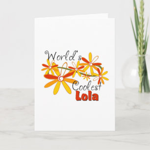 Koelste Lola van de bloemenWereld Feestdagen Kaart