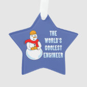 Koelste mechanische technicus ornament (achterkant)