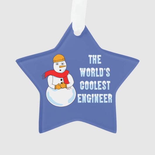 Koelste mechanische technicus ornament (achterkant)