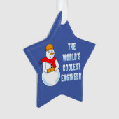 Koelste mechanische technicus ornament (voorkant)