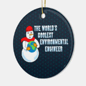 Koelste milieu-ingenieur ter wereld keramisch ornament (Links)