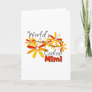 Koelste Mimi van de bloemenWereld Feestdagen Kaart