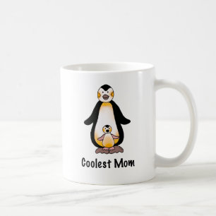 Koelste Moeder Pinguïnfamilie Ontwerp Koffiemok