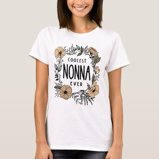 Koelste Nonna Ever | Grootmoeder Gift T-shirt (Voorkant)