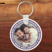 Koelste pap ooit Moderne aangepaste foto Sleutelhanger (Voorkant)