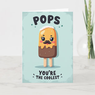 Koelste papa Frozen Pop Art kaart