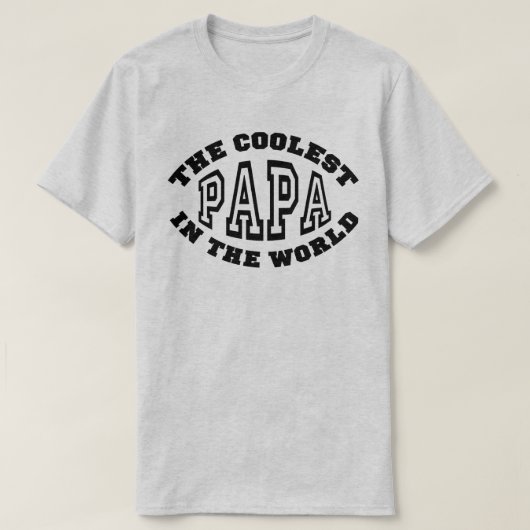 Koelste Papa T-shirt (Design voorkant)